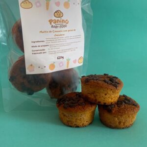 Muffin de Cenoura com gotas de chocolate